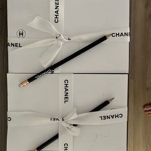 Two authentic chanel notepads with pencil